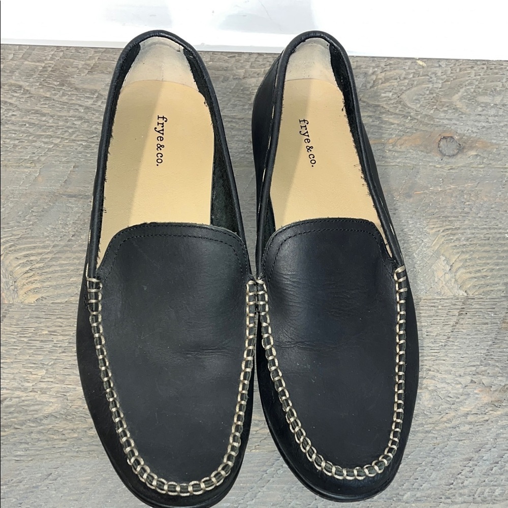 FRYE & CO. MENS LEWIS‎ VENETIAN LOAFER DRIVING MOC BLACK LEATHER 13 M - Picture 6 of 10